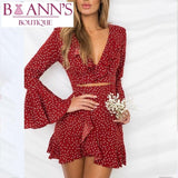 PIPER’S PEEK-A-BOO POLKA DOT DRESS - B ANN'S BOUTIQUE