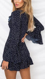 PIPER’S PEEK-A-BOO POLKA DOT DRESS - B ANN'S BOUTIQUE