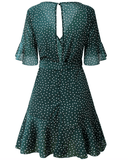 PIPER’S POLKA DOT WRAP MINI DRESS - B ANN'S BOUTIQUE