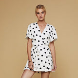 POLKA DOT PERFECT WRAP DRESS - B ANN'S BOUTIQUE