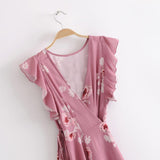 PRETTY IN PINK WRAP DRESS - B ANN'S BOUTIQUE, LLC