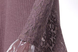 PULLOVER SWEATER WITH LACE SIDE INSERTS - B ANN'S BOUTIQUE, LLC