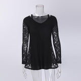 PULLOVER SWEATER WITH LACE SIDE INSERTS - B ANN'S BOUTIQUE, LLC