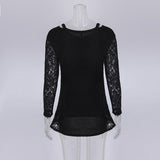 PULLOVER SWEATER WITH LACE SIDE INSERTS - B ANN'S BOUTIQUE, LLC