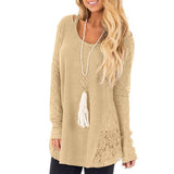 PULLOVER SWEATER WITH LACE SIDE INSERTS - B ANN'S BOUTIQUE, LLC