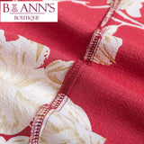 RED FLORAL MAXI WRAP DRESS - B ANN'S BOUTIQUE, LLC