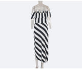SAVANNAH’S STRIPED TWO-PIECE SKIRT SET - B ANN'S BOUTIQUE