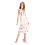 SAVANNAH SWEET FLORL EMBROIDERY DRESS - B ANN'S BOUTIQUE