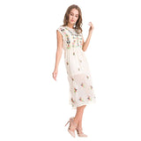 SAVANNAH SWEET FLORL EMBROIDERY DRESS - B ANN'S BOUTIQUE