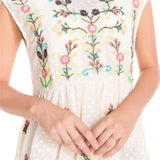 SAVANNAH SWEET FLORL EMBROIDERY DRESS - B ANN'S BOUTIQUE