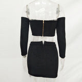 SERENA SUEDE LACE-UP SKIRT SET - B ANN'S BOUTIQUE