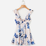 SLEEVELESS FLORAL MINI DRESS - B ANN'S BOUTIQUE, LLC