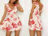 SLEEVELESS FLORAL MINI DRESS - B ANN'S BOUTIQUE, LLC