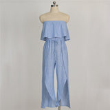 STRAPLESS CAPRI OPEN LEG JUMPSUIT - B ANN'S BOUTIQUE, LLC