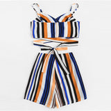 STRIPE IT RIGHT SHORT SET - B ANN'S BOUTIQUE