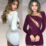 SUEDE CHAIN LACE-UP DRESS - B ANN'S BOUTIQUE, LLC