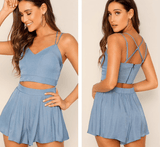 THE BLUSH BASH SHORTS SET - B ANN'S BOUTIQUE