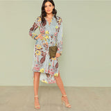 THE PERFECT FLORAL BUTTON-UP DRESS - B ANN'S BOUTIQUE