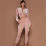 VELMA VELVET JOGGER SET - B ANN'S BOUTIQUE