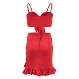 WHITNEY’S RUFFLE WRAP SKIRT SET - B ANN'S BOUTIQUE