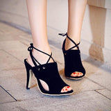 WRAP IT UP HEELS - B ANN'S BOUTIQUE