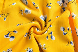 YELLOW FLORAL MINI ITS A WRAP DRESS - B ANN'S BOUTIQUE, LLC