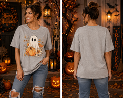 FLORAL PUMPKIN PATCH GHOST TEE
