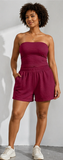 WEEKEND WANDERE TUBE TOP &  SHORTS SET