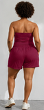 WEEKEND WANDERE TUBE TOP &  SHORTS SET
