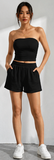WEEKEND WANDERE TUBE TOP &  SHORTS SET