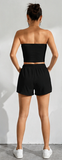 WEEKEND WANDERE TUBE TOP &  SHORTS SET