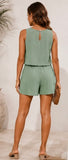 MINT MEADOW LAYERED  SHORTS SET