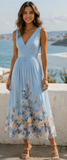 WHISPERING GARDEN FLORAL MAXI DRESS