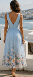 WHISPERING GARDEN FLORAL MAXI DRESS