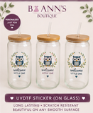 PERSONALIZED OWL LIBBY GLASS
