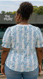 SUMMER GARDEN LACE DETAIL BLOUSE