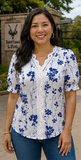 SUMMER GARDEN LACE DETAIL BLOUSE