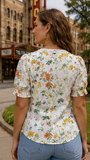 SUMMER GARDEN LACE DETAIL BLOUSE