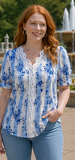 SUMMER GARDEN LACE DETAIL BLOUSE