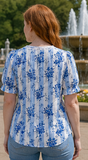 SUMMER GARDEN LACE DETAIL BLOUSE