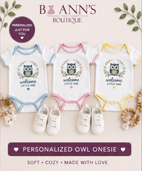 WELCOME LITTLE ONE PERSONALIZED ONSIE