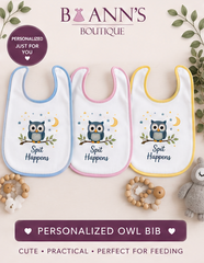 SPIT HAPPENS BABY BIB