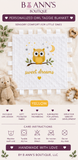 SWEET DREAMS SENSORY TAG BLANKET SQUARE