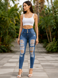 HIGH-WAISTED SKINNY ZIP - B ANN'S BOUTIQUE