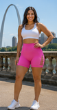 B-ACTIVE BLISS HIGH-WAIST CUTOUT SHORTS