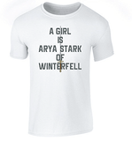 A GIRL IS ARYA STARK TEE - B ANN'S BOUTIQUE