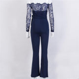 A LITTLE LACE ON TOP JUMPSUIT - B ANN'S BOUTIQUE