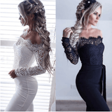 A LITTLE LACE ON TOP JUMPSUIT - B ANN'S BOUTIQUE