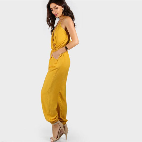 A RAY OF SUNSHINE JUMPSUIT - B ANN'S BOUTIQUE