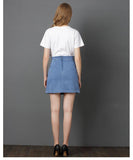 ALL TIED UP DENIM MINI - B ANN'S BOUTIQUE